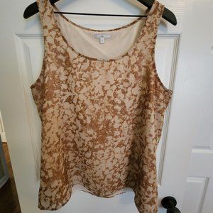 Gap Sleeveless Patterned Dressy Top, Size L